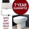 Concealed Cistern With Back To Wall Toilet WC Pan Dual Flush Side Entry Inc Seat 1 Concealed Cistern With Back To Wall Toilet WC Pan Dual Flush Side Entry Inc Seat -Comparethebathroom Shop City pippa pan FAC001 comp jpg webp