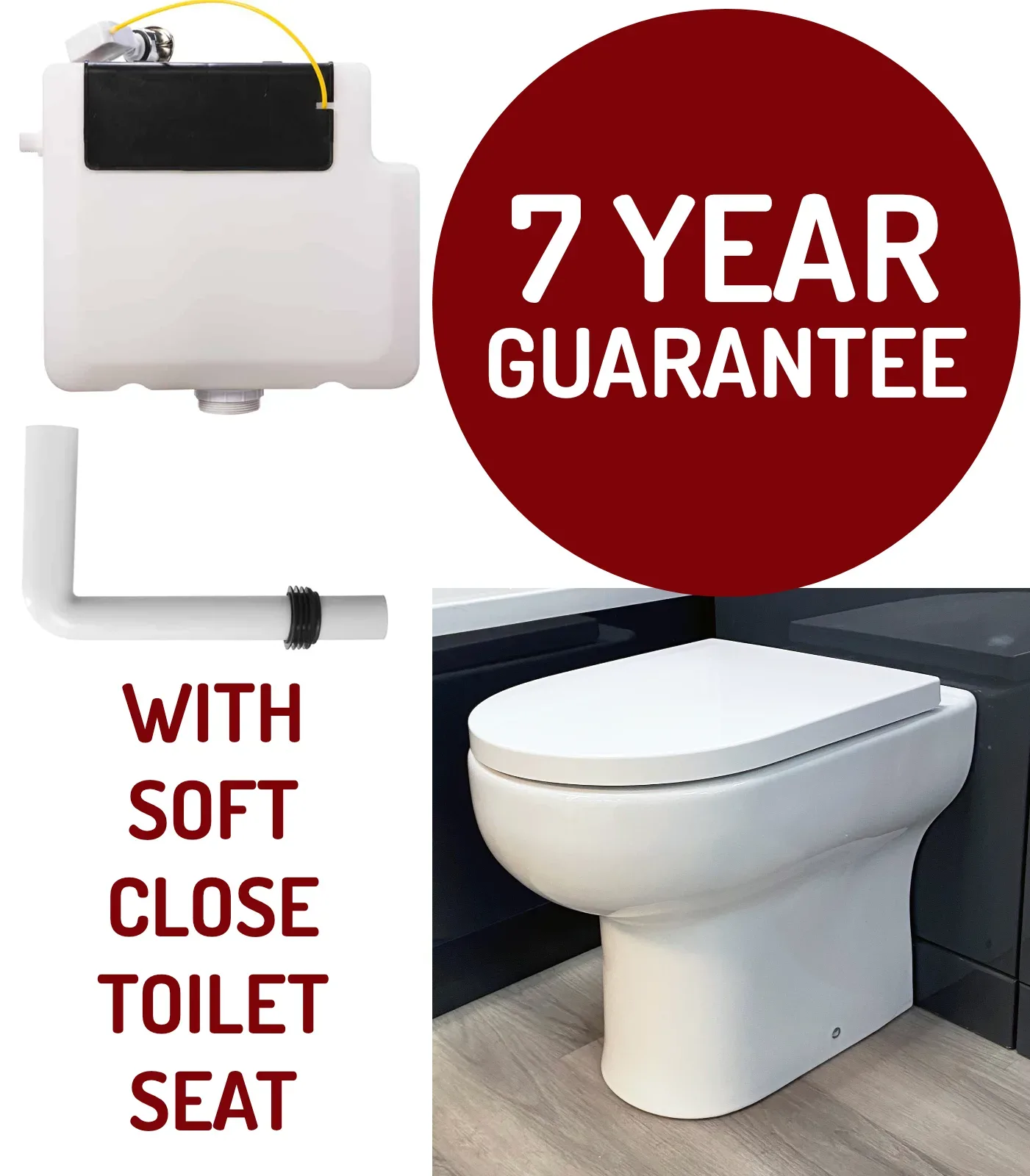Concealed Cistern With Back To Wall Toilet WC Pan Dual Flush Side Entry Inc Seat 3 Concealed Cistern With Back To Wall Toilet WC Pan Dual Flush Side Entry Inc Seat