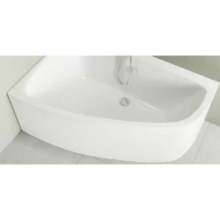 Cora Left Or Right Hand 1500 X 1000mm White Finish Acrylic Offset Corner Bath -Comparethebathroom Shop Cleo Offset Corner Bath 1500 Panel jpg webp