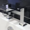 Square Bath Filler Tap Dual Lever Lifetime Guarantee -Comparethebathroom Shop Colorardo Square Bath Filler Tap Lever Chrome Modern 322002648816 JPG