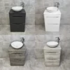 Aegean Floorstanding Bathroom Vanity Unit With Wok Basin & Tap In 4 Colours -Comparethebathroom Shop Compare Aegean 4 way jpg webp