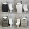 Aegean Floorstanding Vanity & Toilet Set Unit With Wok Basin & Tap In 4 Colours 2 Aegean Floorstanding Vanity & Toilet Set Unit With Wok Basin & Tap In 4 Colours -Comparethebathroom Shop Compare Aegean CS 4 way jpg webp