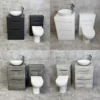 Aegean Floorstanding Vanity & WC Set Unit With Wok Basin & Tap In 4 Colours 2 Aegean Floorstanding Vanity & WC Set Unit With Wok Basin & Tap In 4 Colours -Comparethebathroom Shop Compare Aegean WC 4 way jpg webp