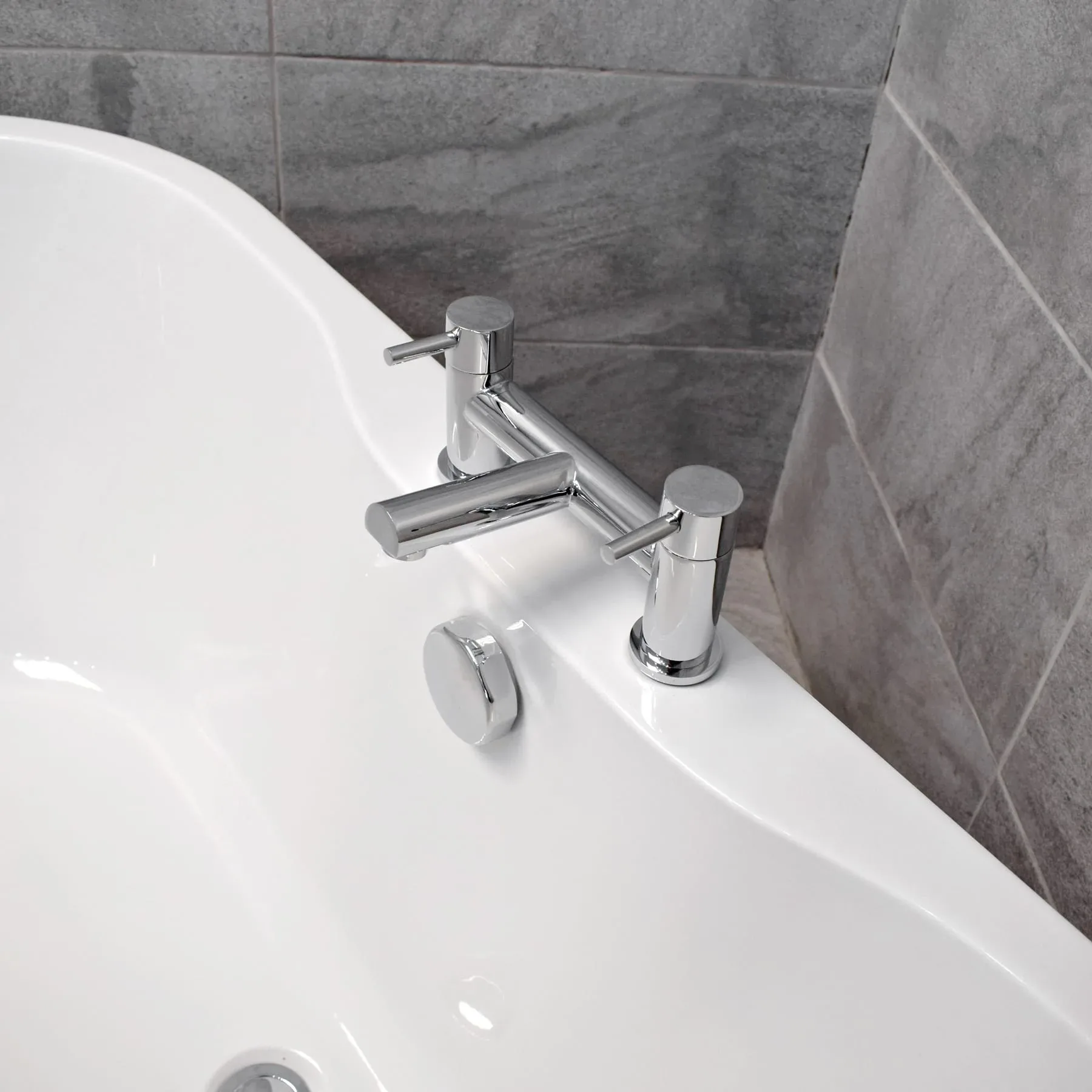 Flo 1655 X 745mm Modern Freestanding White Acrylic Bath 4 Flo 1655 X 745mm Modern Freestanding White Acrylic Bath - Image 2