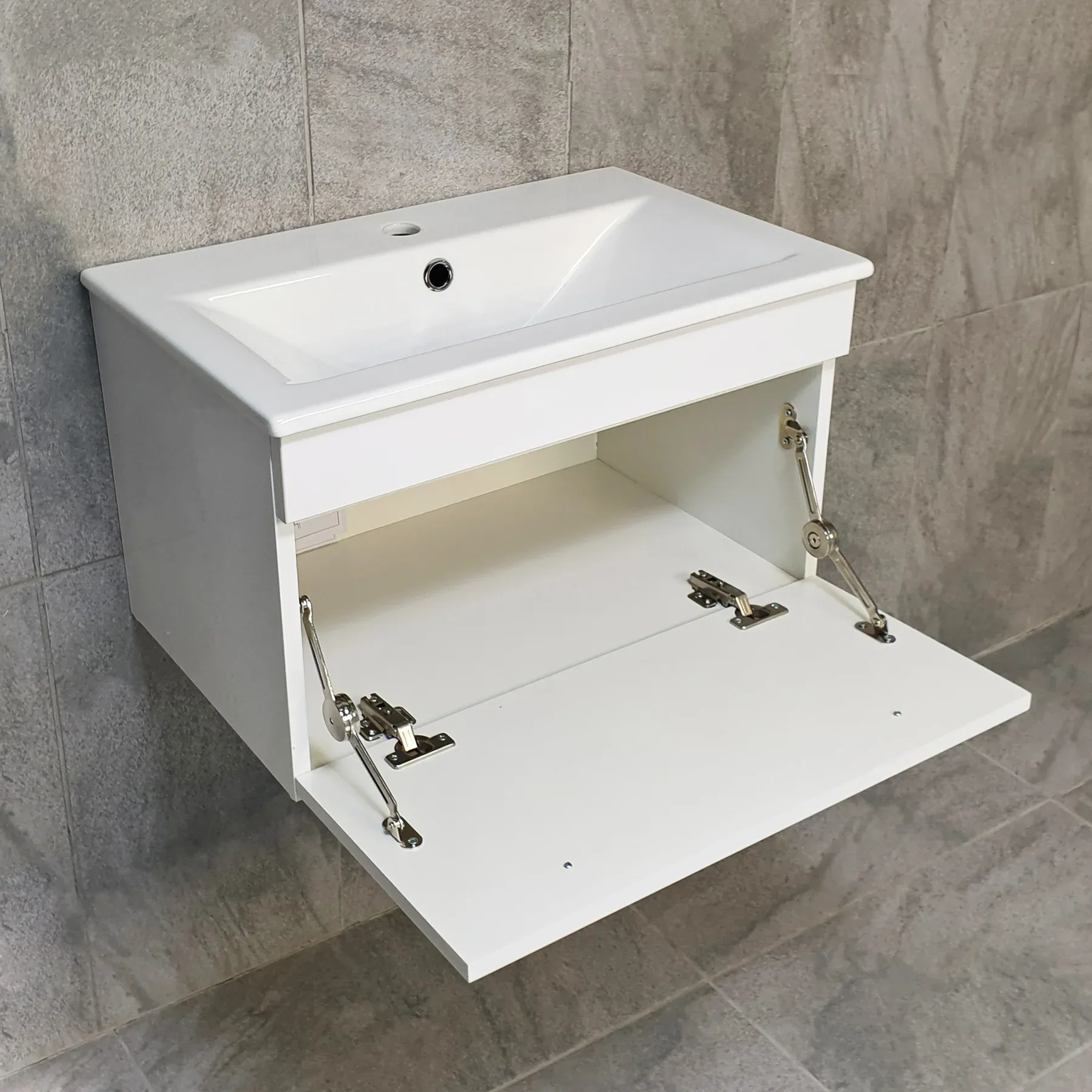 Nicky 600 Or 800mm Wall Hung Vanity Sink Unit + Charlotte Toilet Set Ensuite 4 Nicky 600 Or 800mm Wall Hung Vanity Sink Unit + Charlotte Toilet Set Ensuite - Image 2