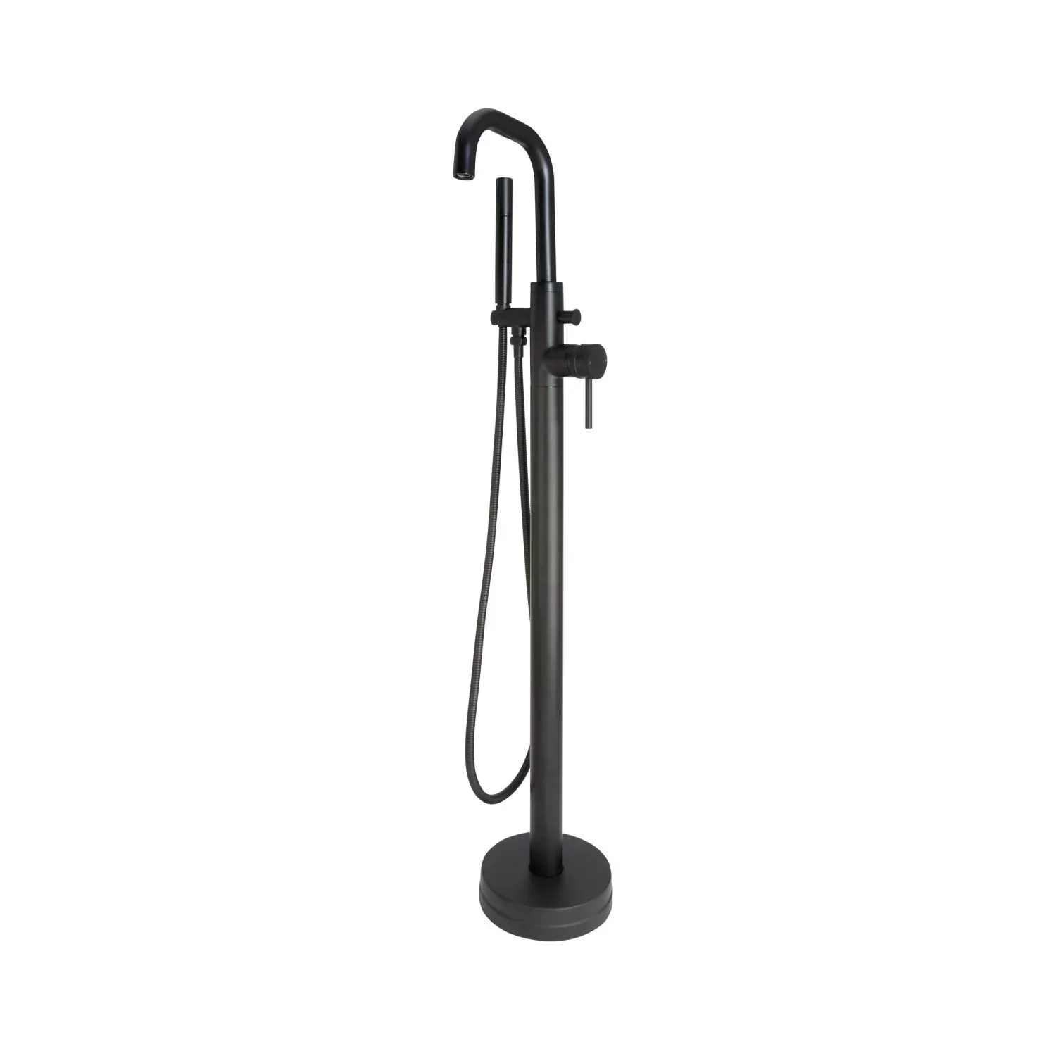 Core Matt Black Modern Round Style Freestanding Bath Shower Mixer Bathroom Tap 3 Core Matt Black Modern Round Style Freestanding Bath Shower Mixer Bathroom Tap