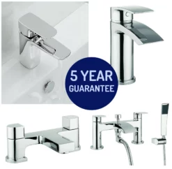 Crosswater Serene Flow Planet Tap Range Basin Mono Bath Filler Bath Shower Mixer