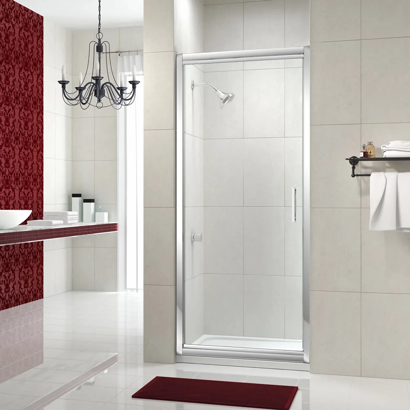 David Wilson 760mm Infold Shower Door Made By Merlyn (Series 8) 3 David Wilson 760mm Infold Shower Door Made By Merlyn (Series 8)