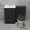 Derby 1000 Light Grey Or Dark Grey Vanity Bathroom Suite + Toilet – Optional Tap 1 Derby 1000 Light Grey Or Dark Grey Vanity Bathroom Suite + Toilet – Optional Tap -Comparethebathroom Shop Derby DG 500 Basin WC Unit York Front Join
