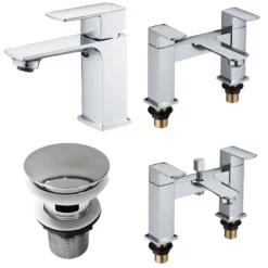 Freya Square Style Tap Sets Range – Basin Tap – Bath Tap – Bath Shower Mixer