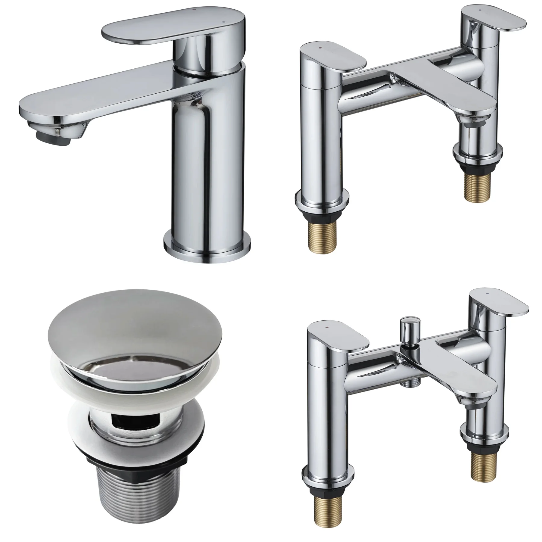 Hannah Round Style Tap Sets Range – Basin Tap – Bath Tap – Bath Shower Mixer 3 Hannah Round Style Tap Sets Range – Basin Tap – Bath Tap – Bath Shower Mixer