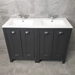 Double Vanity Basin His And Hers Twin Sink Bathroom Ceramic Modern Square Style 13 Double Vanity Basin His And Hers Twin Sink Bathroom Ceramic Modern Square Style -Comparethebathroom Shop Durham Double Basin Front jpg webp