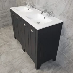 Double Vanity Basin His And Hers Twin Sink Bathroom Ceramic Modern Square Style 11 Double Vanity Basin His And Hers Twin Sink Bathroom Ceramic Modern Square Style -Comparethebathroom Shop Durham Double Basin Side jpg webp