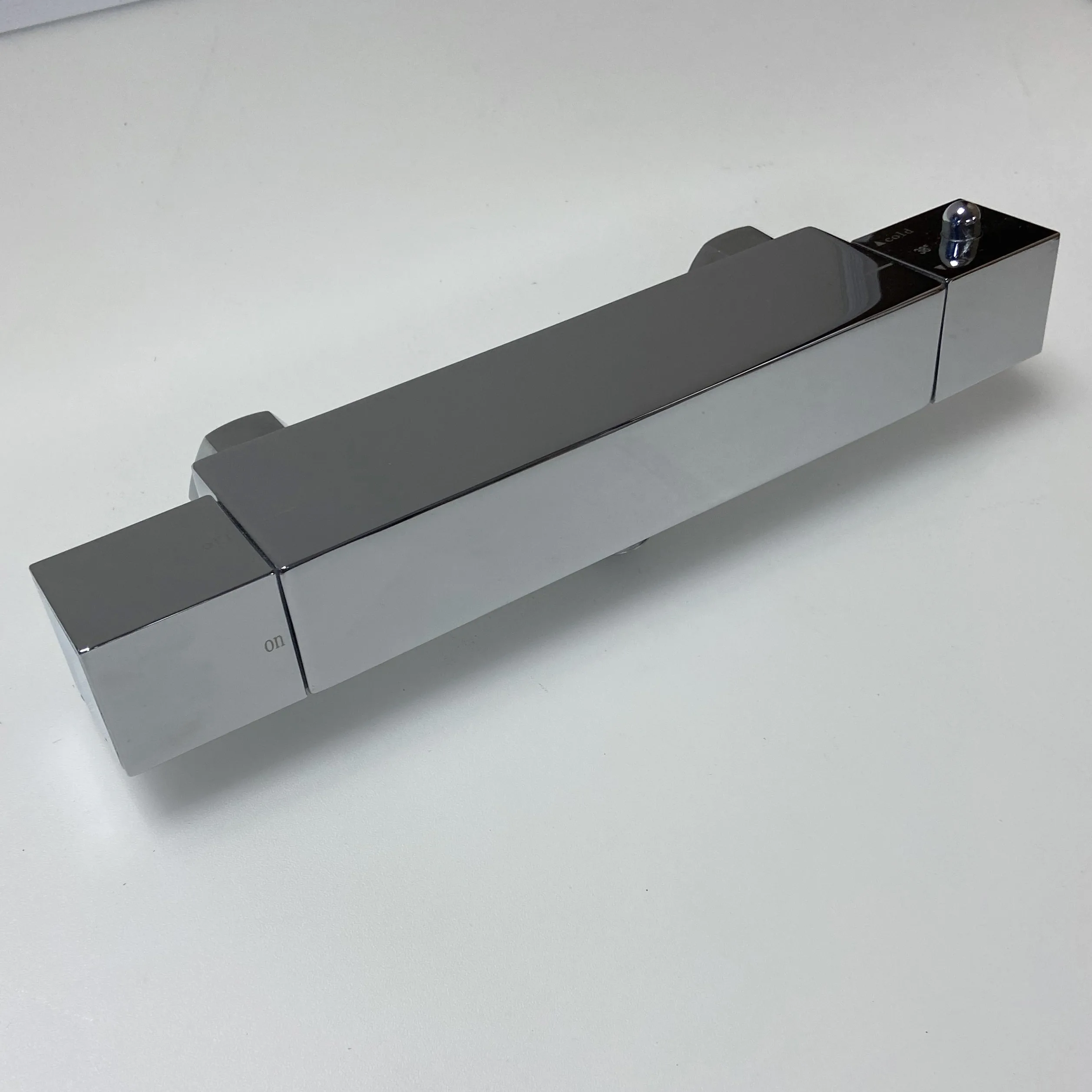 Eden Chrome Finish Thermostatic Touch Safe Mixer Shower Outlet Bar Valve 4 Eden Chrome Finish Thermostatic Touch Safe Mixer Shower Outlet Bar Valve - Image 2