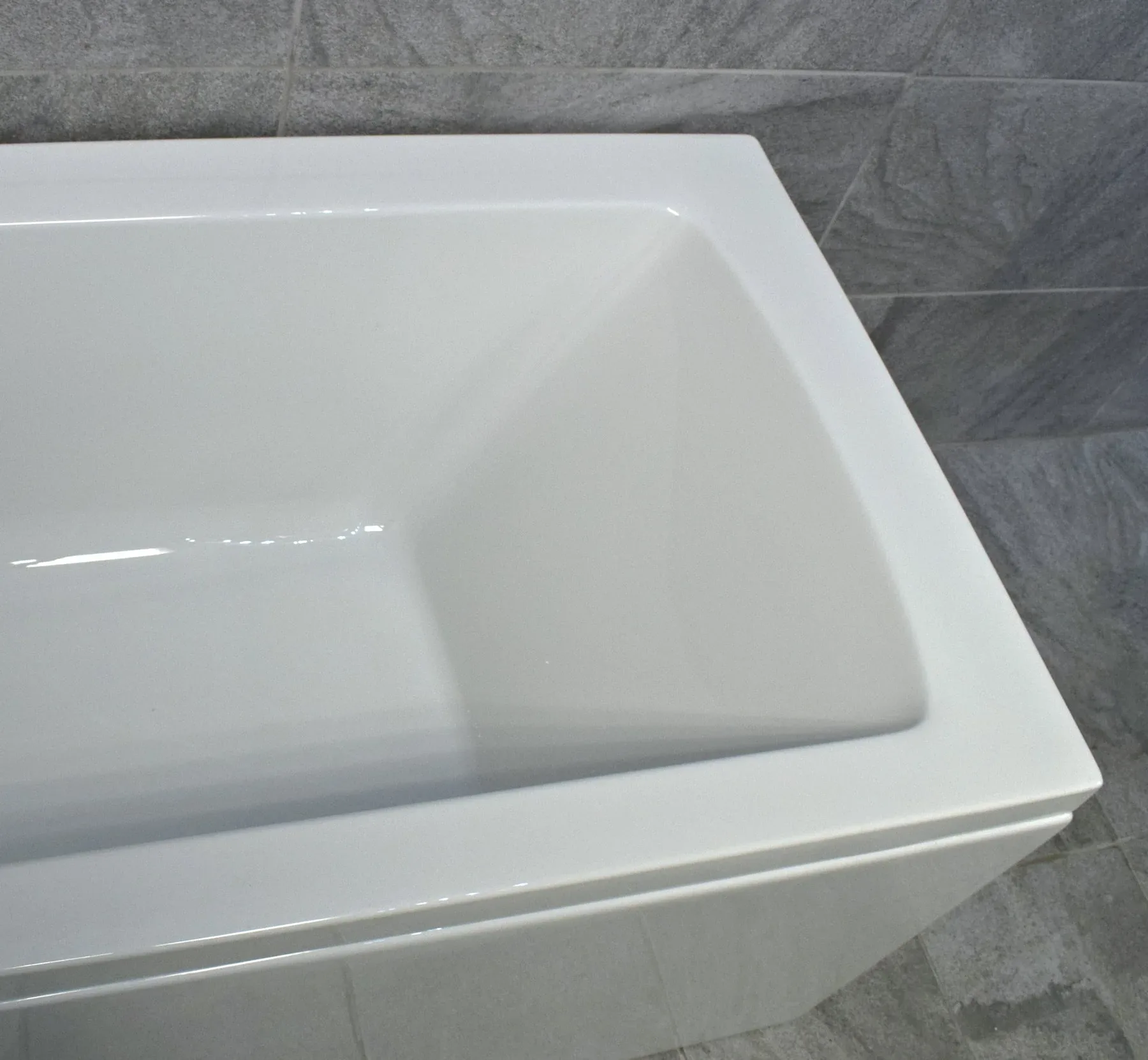 L Shaped Square Shower Bath With Screen And Panel – Left Hand Option 7 L Shaped Square Shower Bath With Screen And Panel – Left Hand Option - Image 5