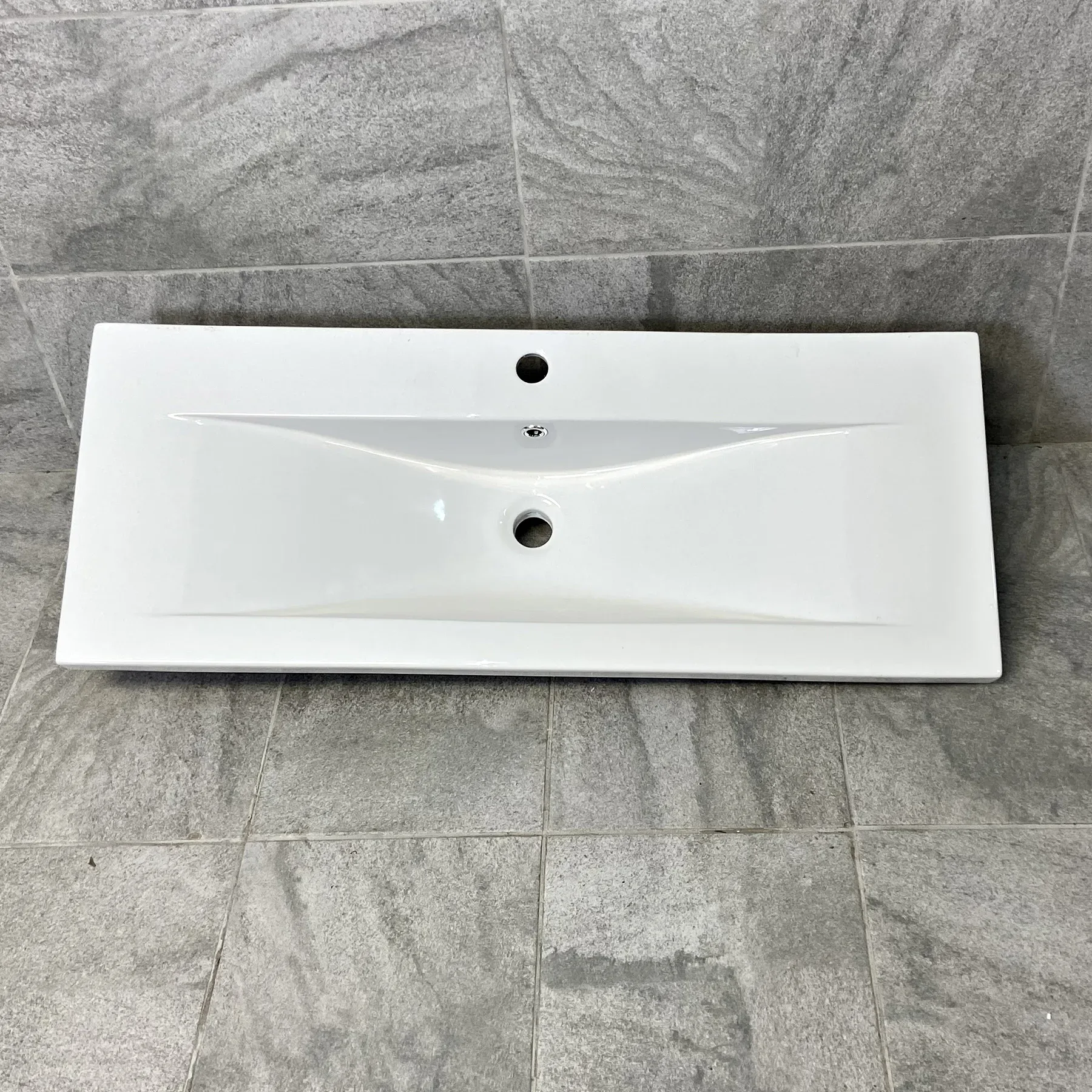 1010mm X 390mm Ceramic Bathroom Sink Vanity Basin Rectangular 3 1010mm X 390mm Ceramic Bathroom Sink Vanity Basin Rectangular