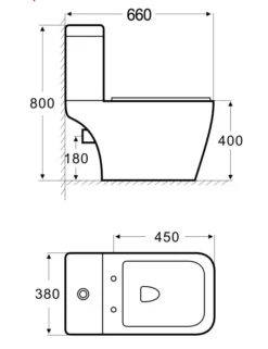 Grace Modern Style Close Coupled Toilet With Luxury Soft Close Seat -Comparethebathroom Shop Gabby Grace sizes KIT578 jpg webp