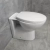 Georgina Round Back To Wall Toilet Pan With Soft Close Seat 2 Georgina Round Back To Wall Toilet Pan With Soft Close Seat -Comparethebathroom Shop Georgia Std Round BTW Pan BH 21 Side jpg webp