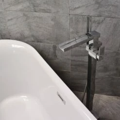 Bowness Oval Modern Style Freestanding Slipper Bath Inc Waste 1680 X 705mm 10 Bowness Oval Modern Style Freestanding Slipper Bath Inc Waste 1680 X 705mm -Comparethebathroom Shop Gianna Bath Tap