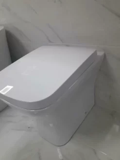 Choice Of 3 Back To Wall Pan Toilet WC + Soft Close Seat + Optional Cistern 28 Choice Of 3 Back To Wall Pan Toilet WC + Soft Close Seat + Optional Cistern -Comparethebathroom Shop Gina Luxury Compact Square Style Back to wall Pan Toilet Wc Inc Soft Close Seat 324132804103 2 JPG webp