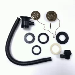 Traditional Antique Gold Style Brass Plug And Chain Bathroom Bath Waste