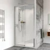 Roman Haven 8 Level Access Sliding Shower Door – Left Hand – 1000mm, 1100mm, 1200mm 1 Roman Haven 8 Level Access Sliding Shower Door – Left Hand – 1000mm, 1100mm, 1200mm -Comparethebathroom Shop H4LEL12CS Haven 8 Level Access LH Web 1