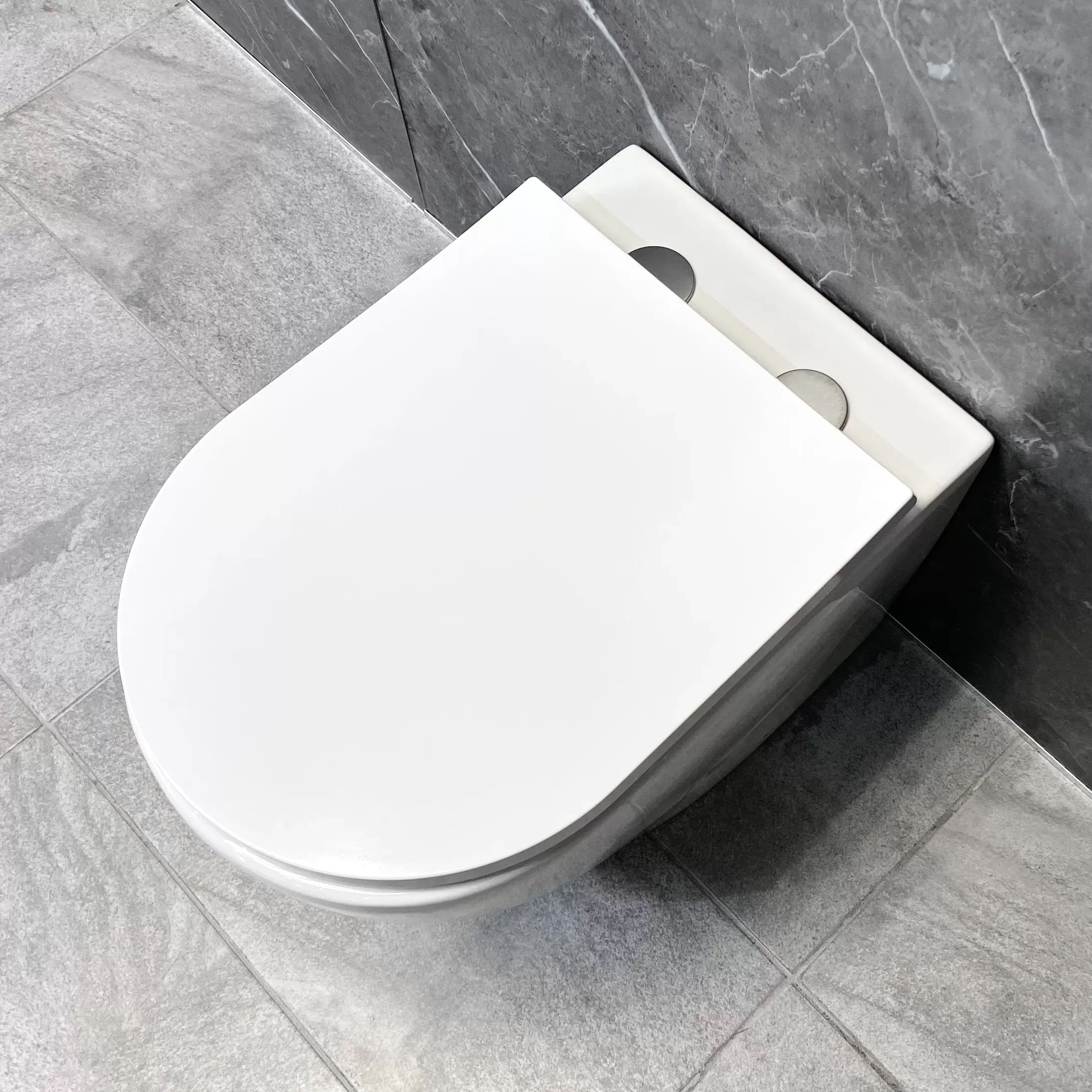 Holly Back To Wall White WC Bathroom Modern Toilet Pan Inc. Soft Close Seat 5 Holly Back To Wall White WC Bathroom Modern Toilet Pan Inc. Soft Close Seat - Image 3