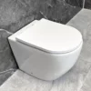 Holly Back To Wall White WC Bathroom Modern Toilet Pan Inc. Soft Close Seat -Comparethebathroom Shop Holly BTW Toilet Pan UKB 3381 Main jpg webp