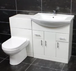 Hydros 1250mm, 1350mm, 1450mm Bathroom Vanity Furniture Set Bathroom Suite