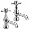 Comfrey Luxury Traditional Style Bath Taps Pair Cross Head Victorian Style -Comparethebathroom Shop KF01 bath taps jpg webp