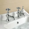Comfrey Luxury Traditional Basin Sink Taps & Bath Taps Cross Head Chrome 1 Comfrey Luxury Traditional Basin Sink Taps & Bath Taps Cross Head Chrome -Comparethebathroom Shop KF02 L jpg webp