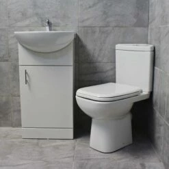 Rak Origin Corner Toilet & Vanity Basin Unit Bathroom Set Cloakroom 18 Rak Origin Corner Toilet & Vanity Basin Unit Bathroom Set Cloakroom -Comparethebathroom Shop KIT709 A Origin St Moritz 450 side