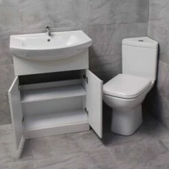 Rak Origin Corner Toilet & Vanity Basin Unit Bathroom Set Cloakroom 15 Rak Origin Corner Toilet & Vanity Basin Unit Bathroom Set Cloakroom -Comparethebathroom Shop KIT709 BC Origin St Moritz 550 650 doors