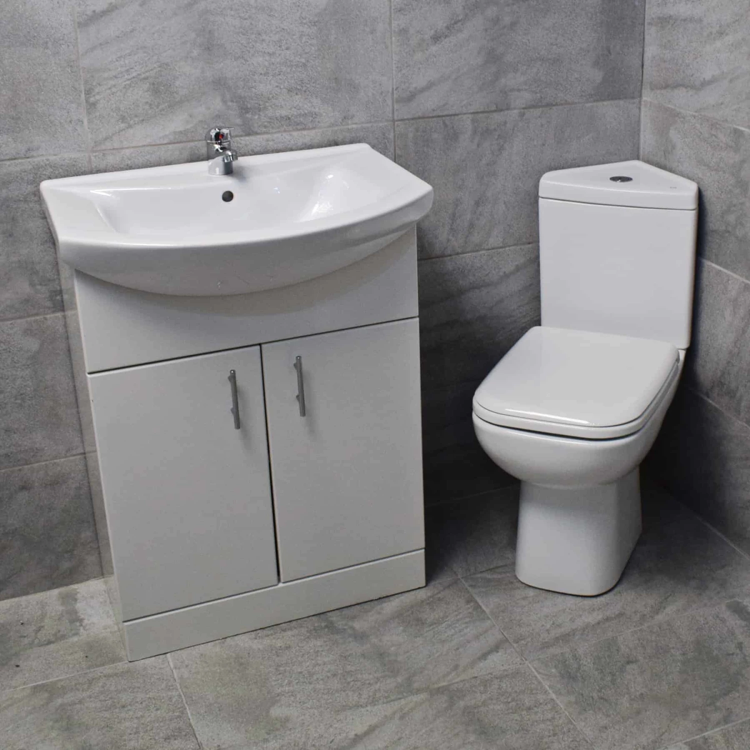 Rak Origin Corner Toilet & Vanity Basin Unit Bathroom Set Cloakroom 5 Rak Origin Corner Toilet & Vanity Basin Unit Bathroom Set Cloakroom - Image 3