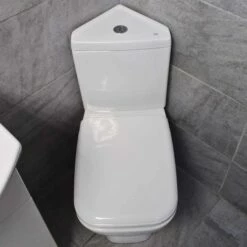 Rak Origin Corner Toilet & Vanity Basin Unit Bathroom Set Cloakroom 16 Rak Origin Corner Toilet & Vanity Basin Unit Bathroom Set Cloakroom -Comparethebathroom Shop KIT709 Origin St Moritz Toilet