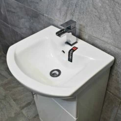 450mm Vanity Unit + Toilet Option Cloakroom Set Basin Sink Bathroom Suite + Tap 15 450mm Vanity Unit + Toilet Option Cloakroom Set Basin Sink Bathroom Suite + Tap -Comparethebathroom Shop KIT734 450 St Moritz Molly Melissa Basin