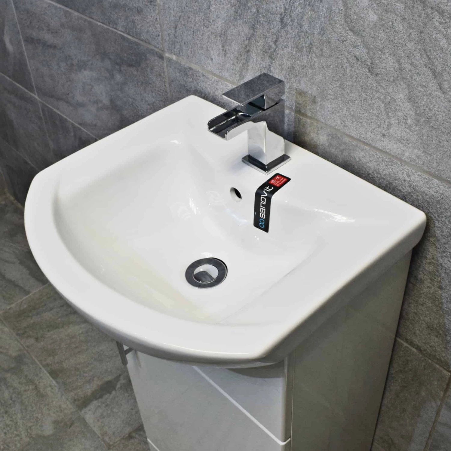 450mm Vanity Unit + Toilet Option Cloakroom Set Basin Sink Bathroom Suite + Tap 9 450mm Vanity Unit + Toilet Option Cloakroom Set Basin Sink Bathroom Suite + Tap - Image 7