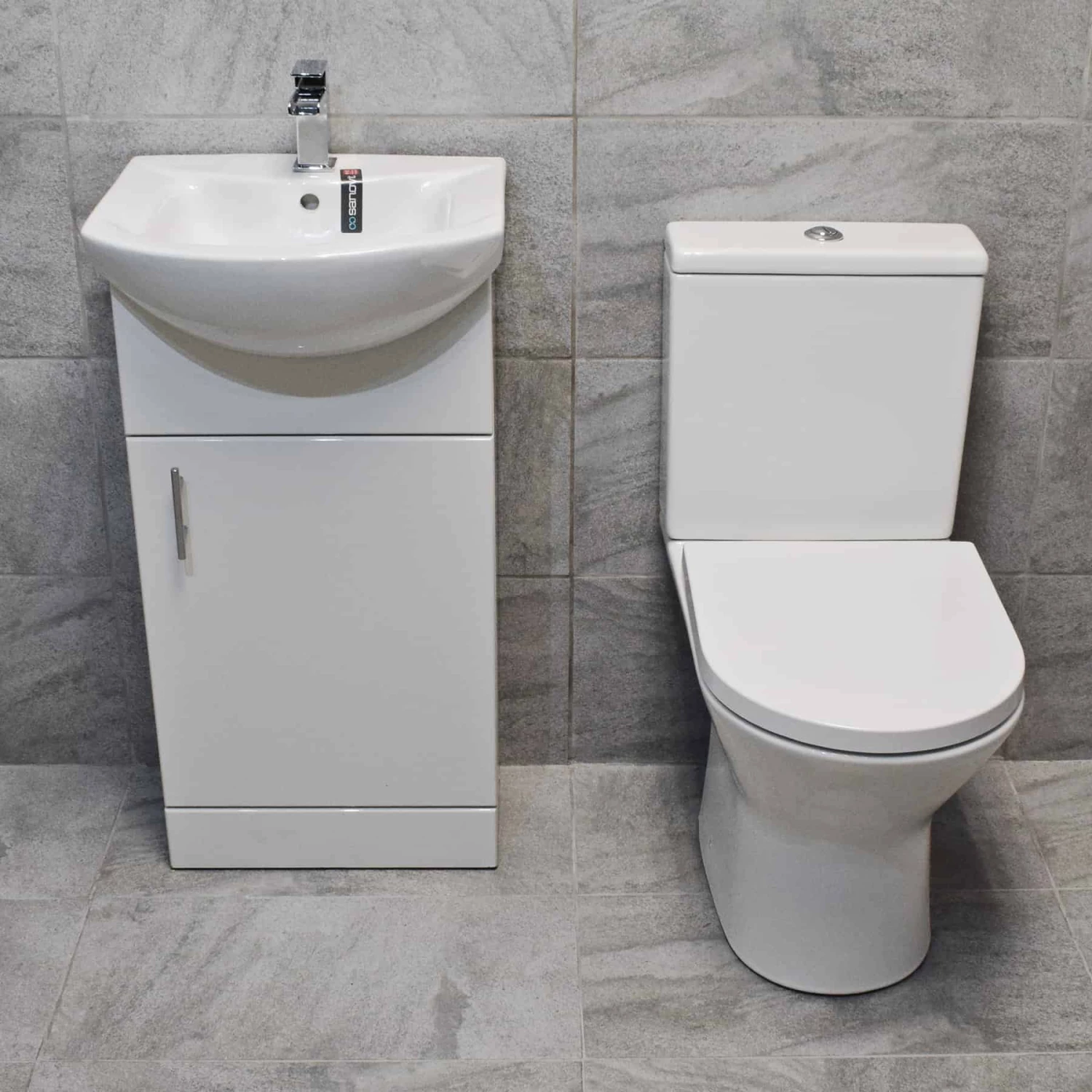 450mm Vanity Unit + Toilet Option Cloakroom Set Basin Sink Bathroom Suite + Tap 8 450mm Vanity Unit + Toilet Option Cloakroom Set Basin Sink Bathroom Suite + Tap - Image 6