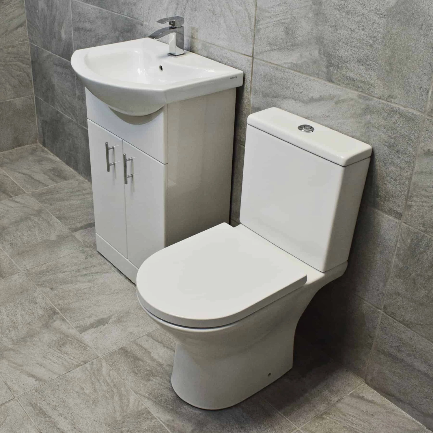 Bathroom Storage Vanity Sink Basin Unit + Rimless Toilet Suite 550 650 750 850mm 8 Bathroom Storage Vanity Sink Basin Unit + Rimless Toilet Suite 550 650 750 850mm - Image 6