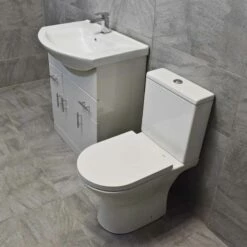 Bathroom Storage Vanity Sink Basin Unit + Rimless Toilet Suite 550 650 750 850mm 19 Bathroom Storage Vanity Sink Basin Unit + Rimless Toilet Suite 550 650 750 850mm -Comparethebathroom Shop KIT734 750 St Moritz Molly Melissa Toilet Side