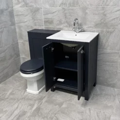 Derby Indigo Blue Vanity Sink Basin Storage Unit + Toilet Bathroom Suite 10 Derby Indigo Blue Vanity Sink Basin Storage Unit + Toilet Bathroom Suite -Comparethebathroom Shop KIT805 Indigo Derby Vanity WC Traditional Compare Open jpg webp