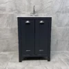 Derby 600mm Indigo Blue Bathroom Storage Vanity Sink Basin Unit + Optional Tap -Comparethebathroom Shop KIT805 Indigo Derby Vanity WC Traditional Compare Vanity Front jpg webp 1