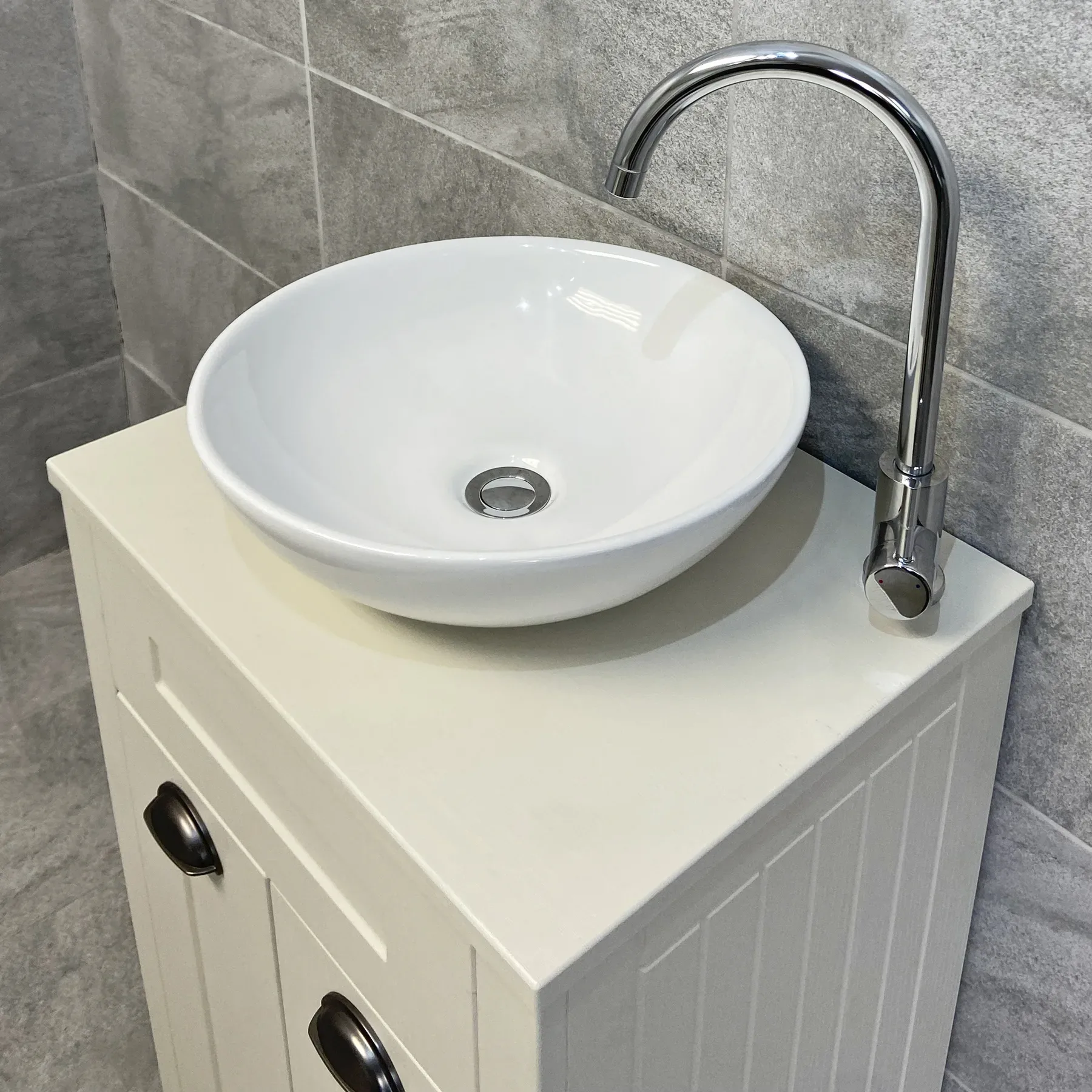 Chichester Floor Standing Bathroom Vanity Unit With Worktop, Basin And Tap 13 Chichester Floor Standing Bathroom Vanity Unit With Worktop, Basin And Tap - Image 11
