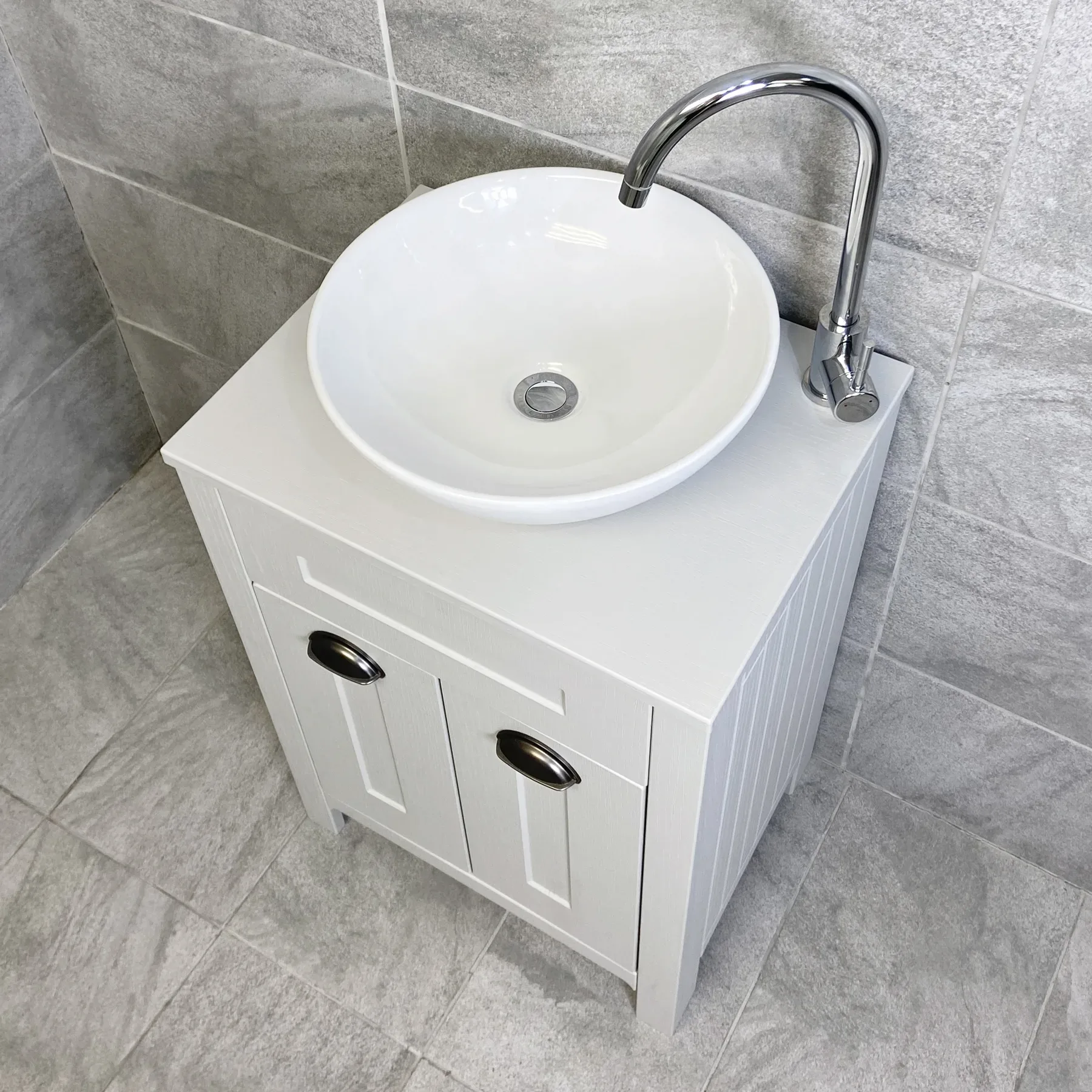 Chichester Floor Standing Bathroom Vanity Unit With Worktop, Basin And Tap 4 Chichester Floor Standing Bathroom Vanity Unit With Worktop, Basin And Tap - Image 2
