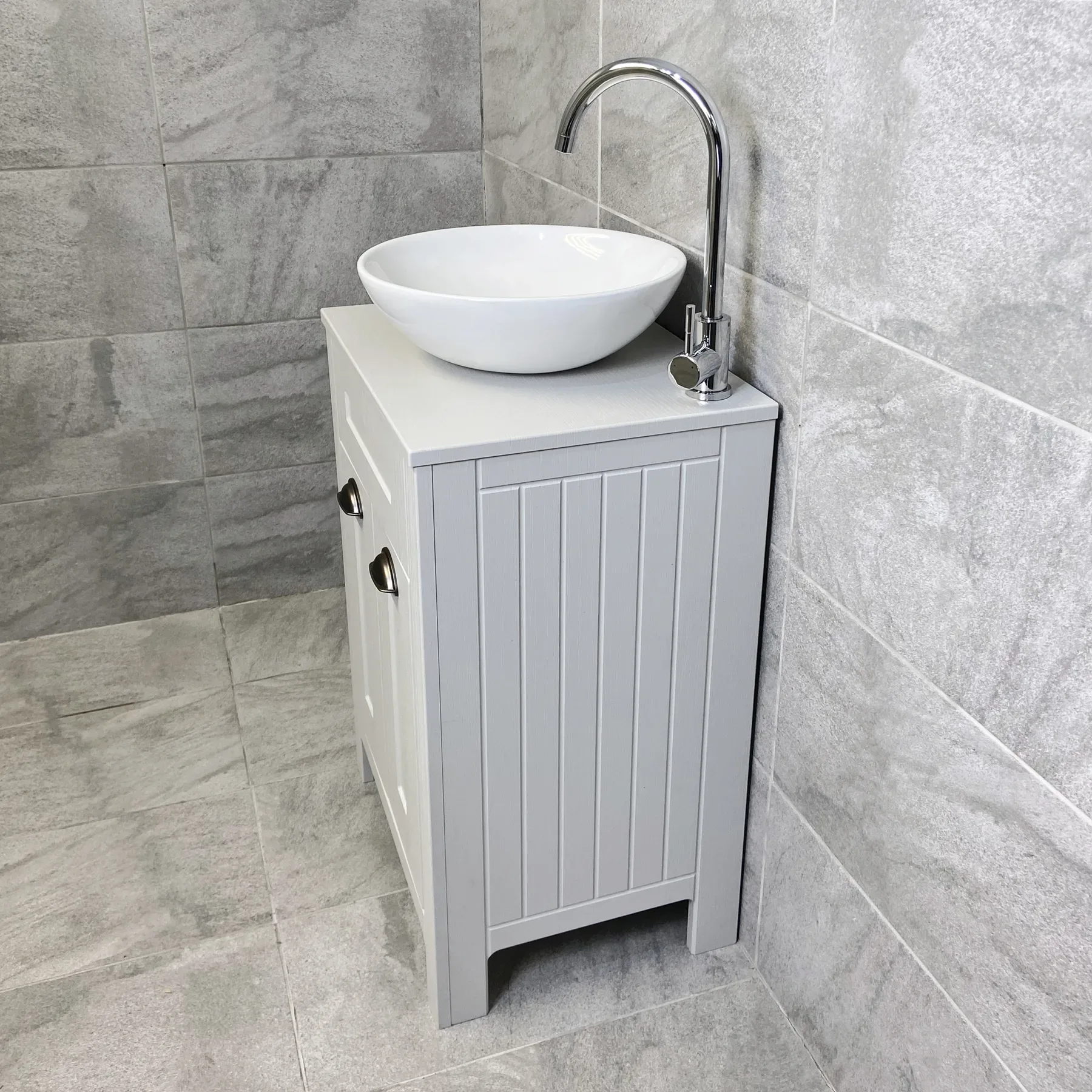 Chichester Floor Standing Bathroom Vanity Unit With Worktop, Basin And Tap 7 Chichester Floor Standing Bathroom Vanity Unit With Worktop, Basin And Tap - Image 5
