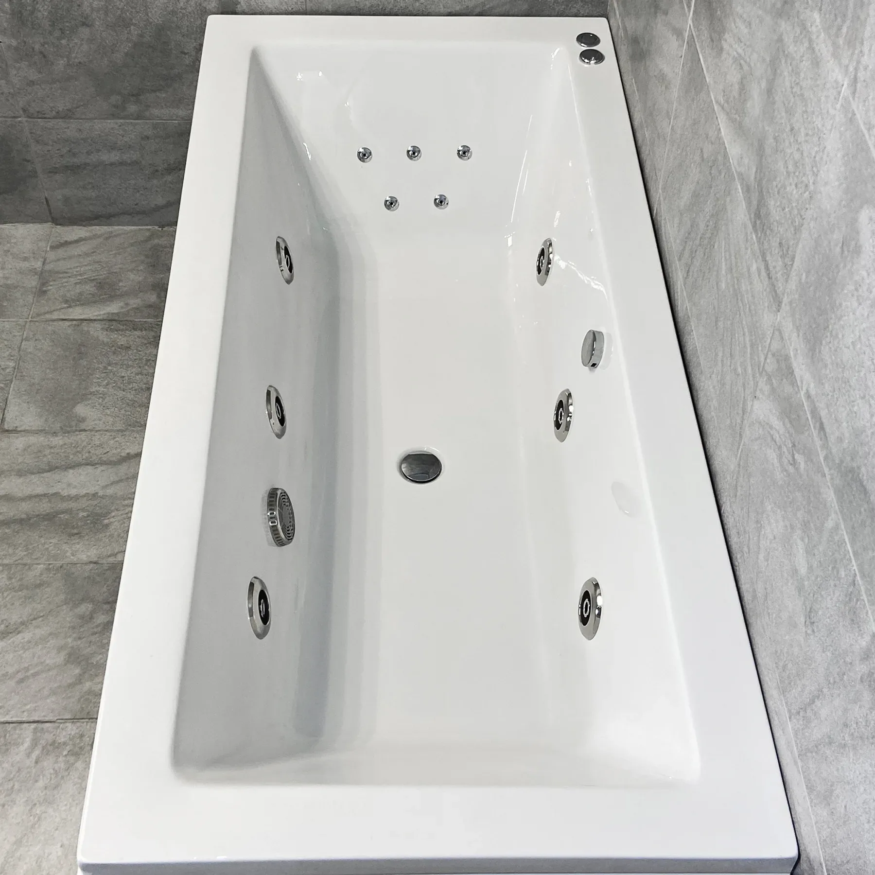 Kai 1700 X 800mm Whirlpool Acrylic Spa Bath – 6 Jet / 11 Jet With Light Option 4 Kai 1700 X 800mm Whirlpool Acrylic Spa Bath – 6 Jet / 11 Jet With Light Option - Image 2