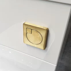 White 1050mm Bathroom Vanity Suite Sink + Toilet + Gold Brushed Brass Handles -Comparethebathroom Shop Kit932 Compare 1050 Vanity WC Brass Flush jpg webp 1