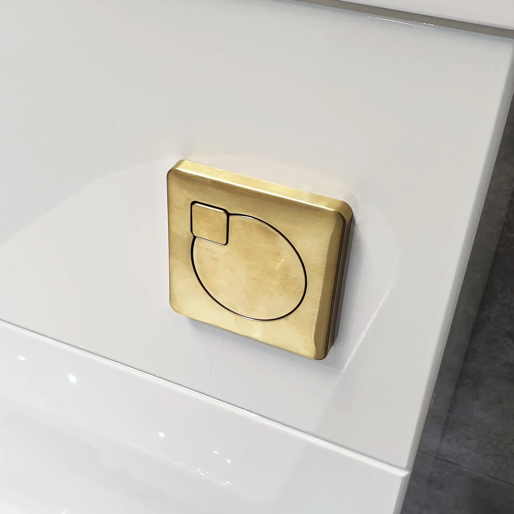 1250 1350 1450 Bathroom Vanity Suite With Sink + Toilet + Brushed Brass Handles 6 1250 1350 1450 Bathroom Vanity Suite With Sink + Toilet + Brushed Brass Handles - Image 4