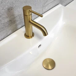 1250 1350 1450 Bathroom Vanity Suite With Sink + Toilet + Brushed Brass Handles 13 1250 1350 1450 Bathroom Vanity Suite With Sink + Toilet + Brushed Brass Handles -Comparethebathroom Shop Kit933 Compare 1250 Vanity WC Brass Tap jpg webp