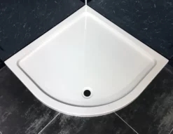 Aqualux Quadrant Shower Tray 900x900mm Low Profile Slimline + Waste Option